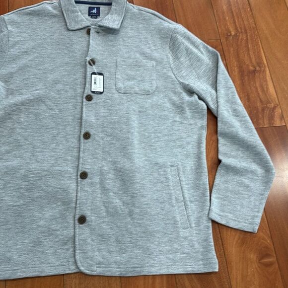 NWT Johnnie-O Tudor Knit Sweater Jacket Gray Size XL - Picture 8 of 14